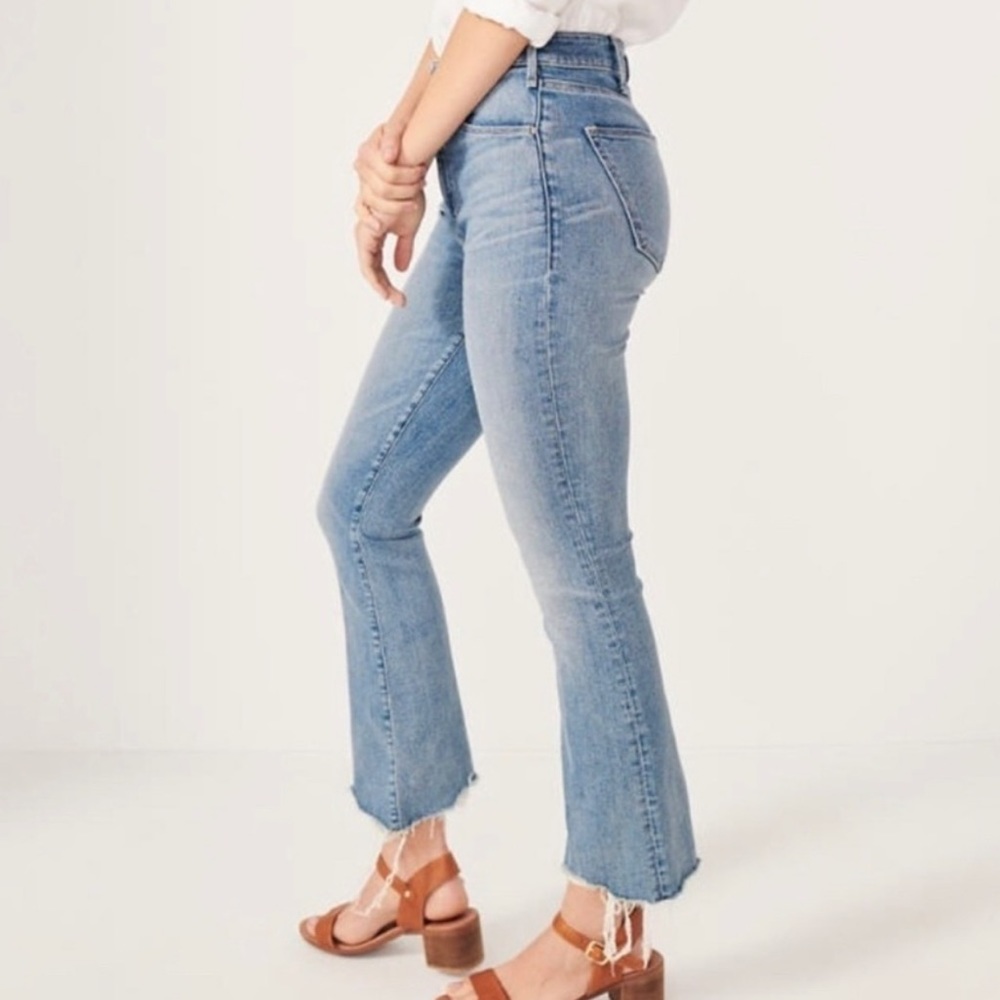 Abercrombie & Fitch Simone High Rise Ankle Flare Jeans
